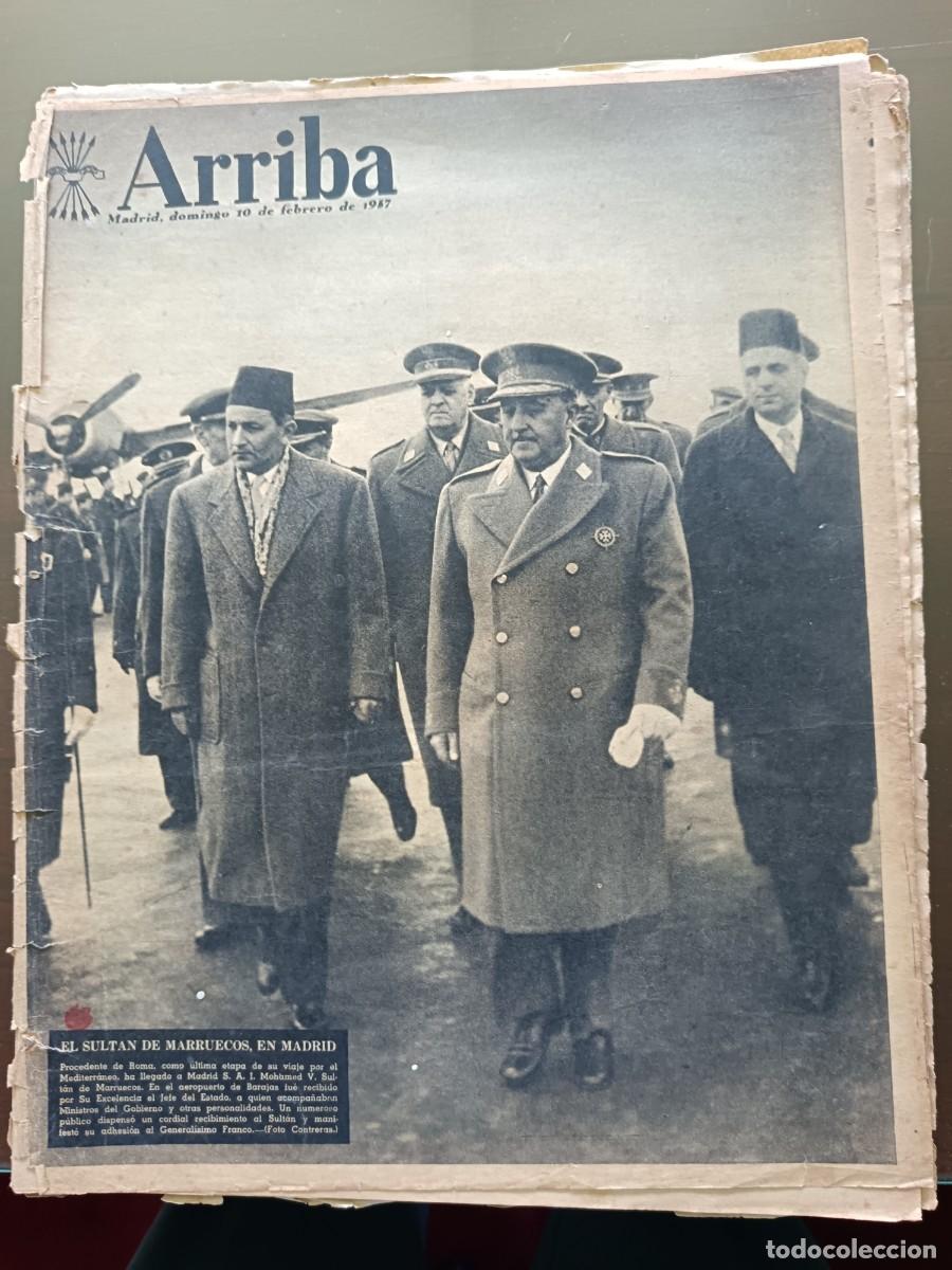 Collezionismo di Riviste e Giornali: ARRIBA-FUNDADO POR JOSE ANTONIO PRIMO DE RIBERA-N&ordm;-7563-10-02-1957