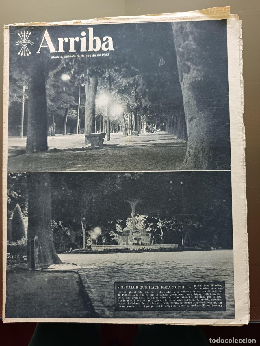 Coleccionismo de Revistas y Peri&oacute;dicos: ARRIBA-FUNDADO POR JOSE ANTONIO PRIMO DE RIBERA-N&ordm;-6167-16-08-1952