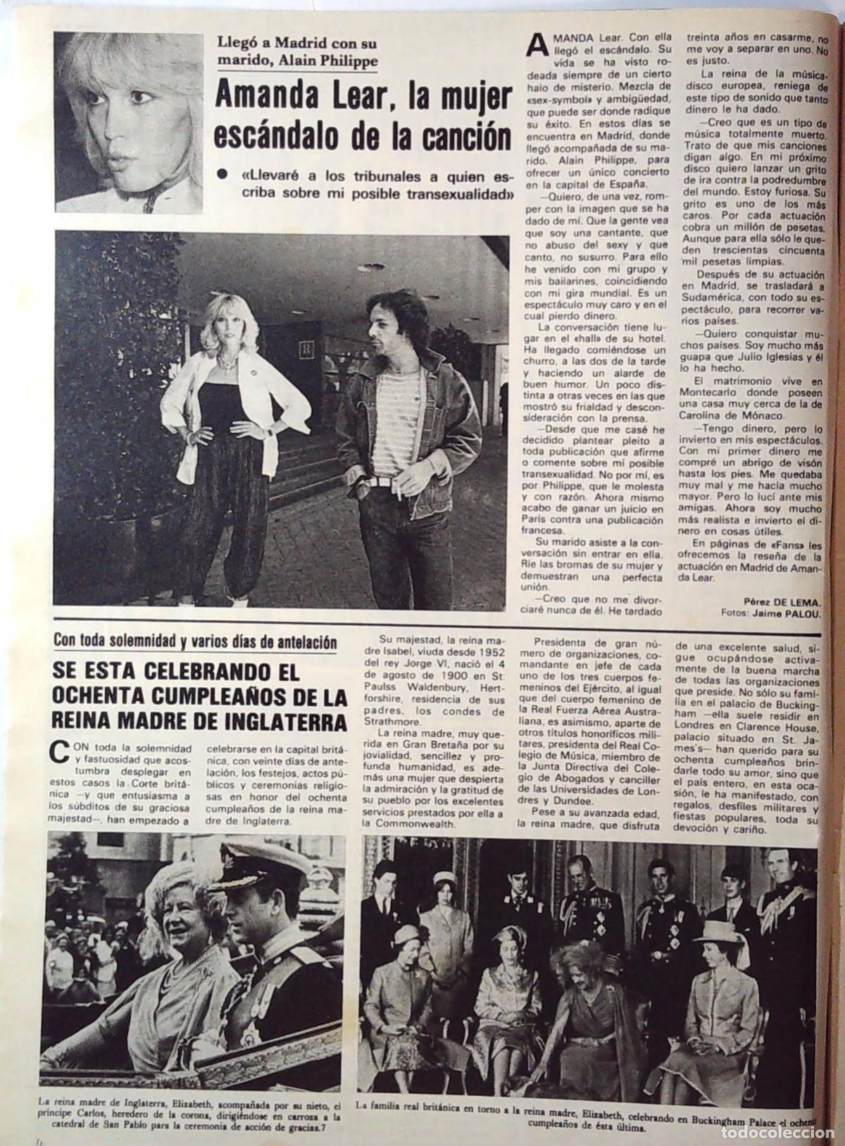 Colecionismo de Revistas e Jornais: AMANDA LEAR SALVADOR DALI