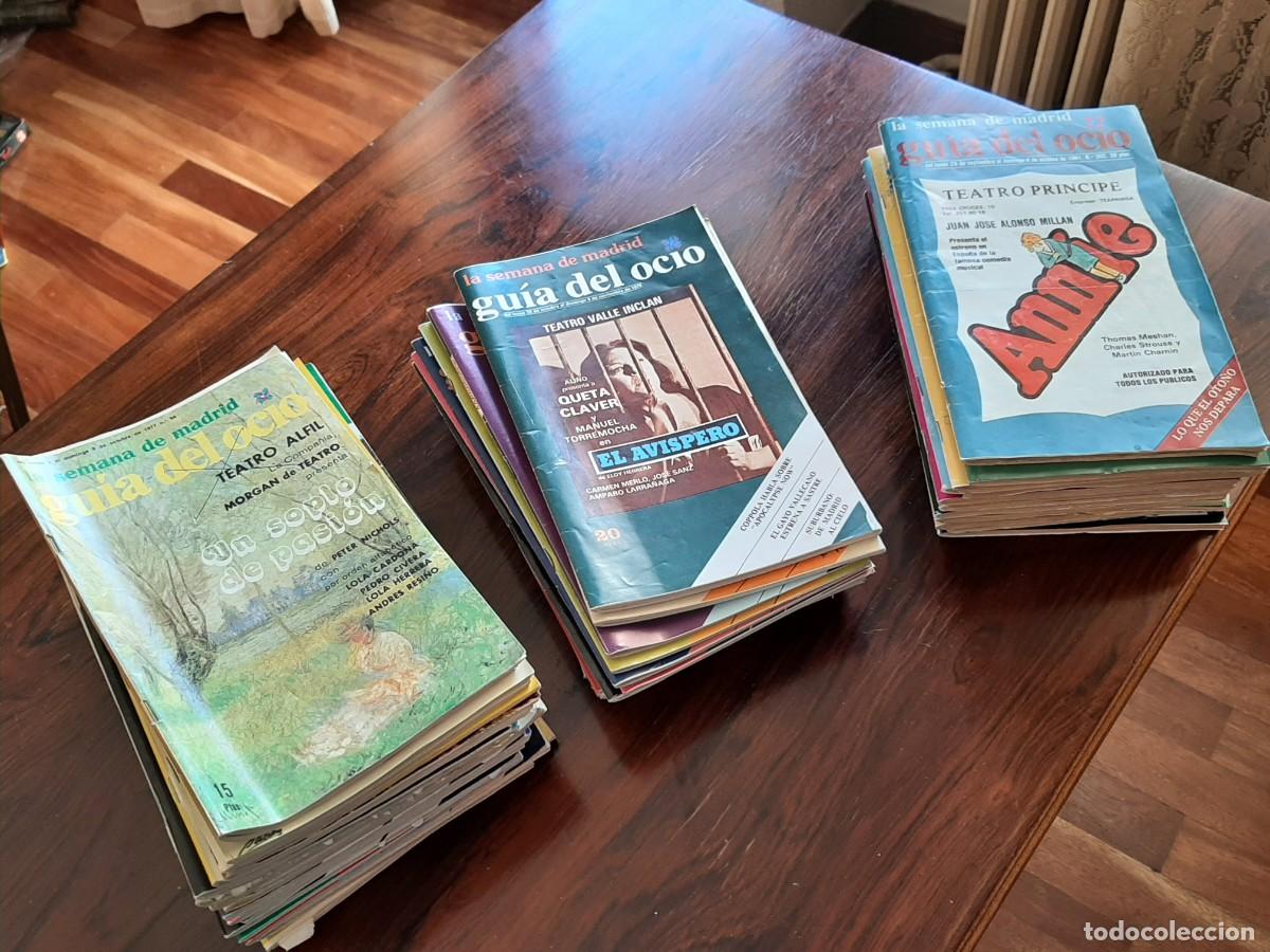 Colecionismo de Revistas e Jornais: Lote de 50 revistas Gu&iacute;a del Ocio de Madrid, a&ntilde;os 77 a 82