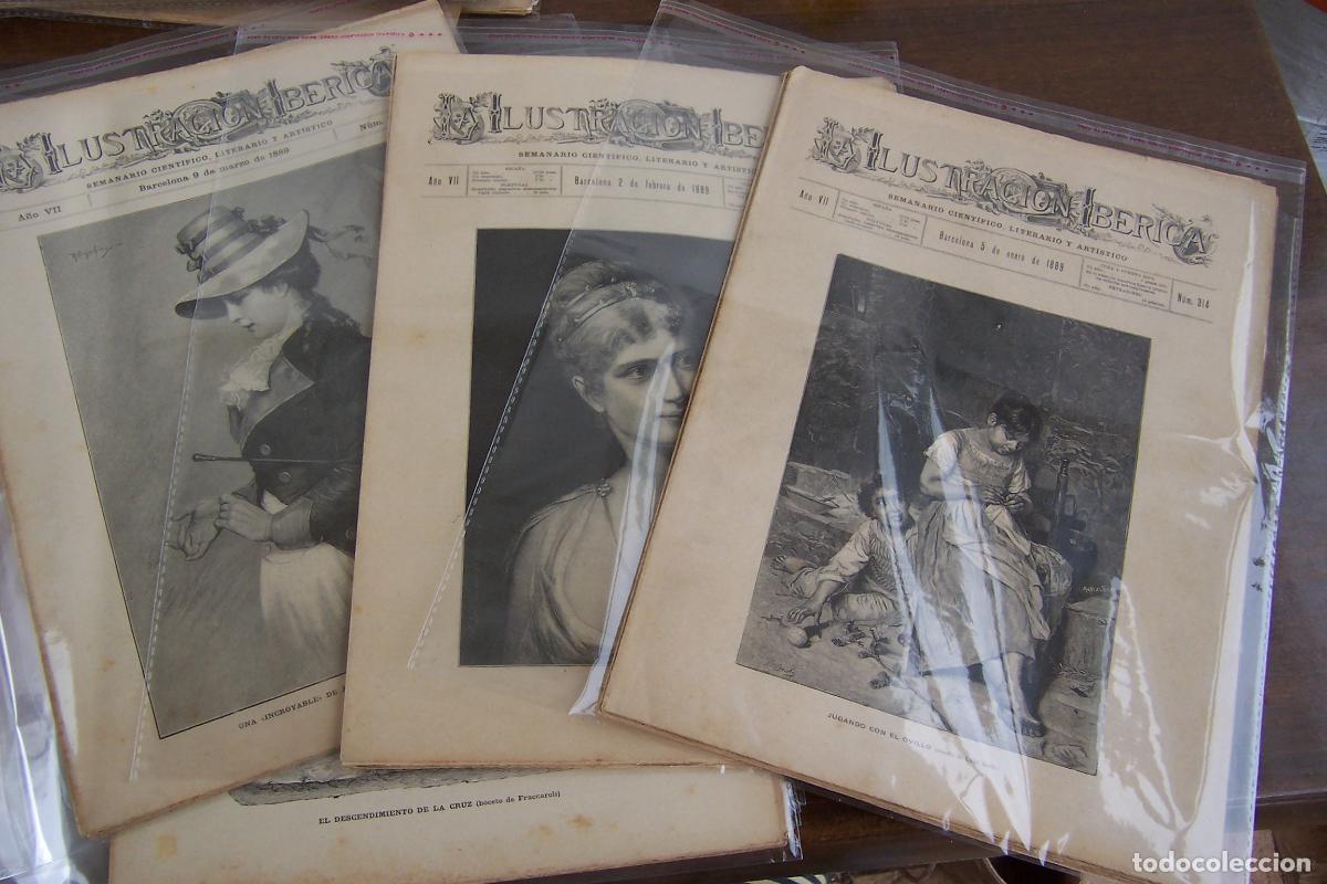 Colecionismo de Revistas e Jornais: 31 n&ordm; de la ilustraci&oacute;n ib&eacute;rica para 1889 a&ntilde;o de la exposici&oacute;n internacional de Paris