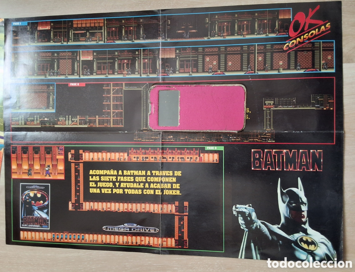 Coleccionismo de Revistas y Peri&oacute;dicos: Ok consolas suplemento mapa grafico revista juego Batman