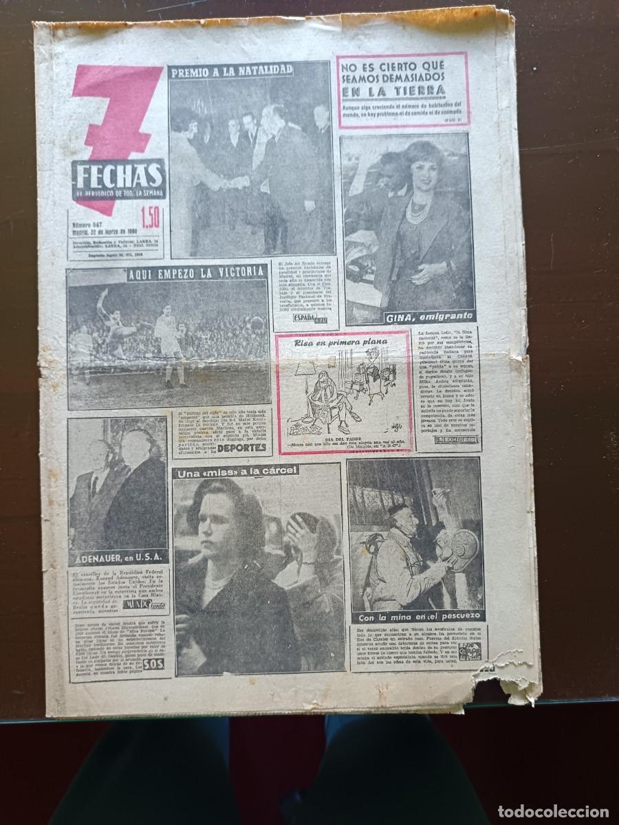 Coleccionismo de Revistas y Peri&oacute;dicos: 7 FECHAS- EL PERI&Oacute;DICO DE TODA LA SEMANA-N&ordm;-547- 1960