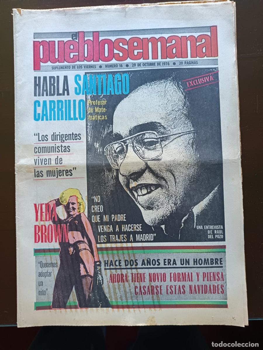 Coleccionismo de Revistas y Peri&oacute;dicos: PUEBLO SEMANAL-N&ordm;-16- 1976