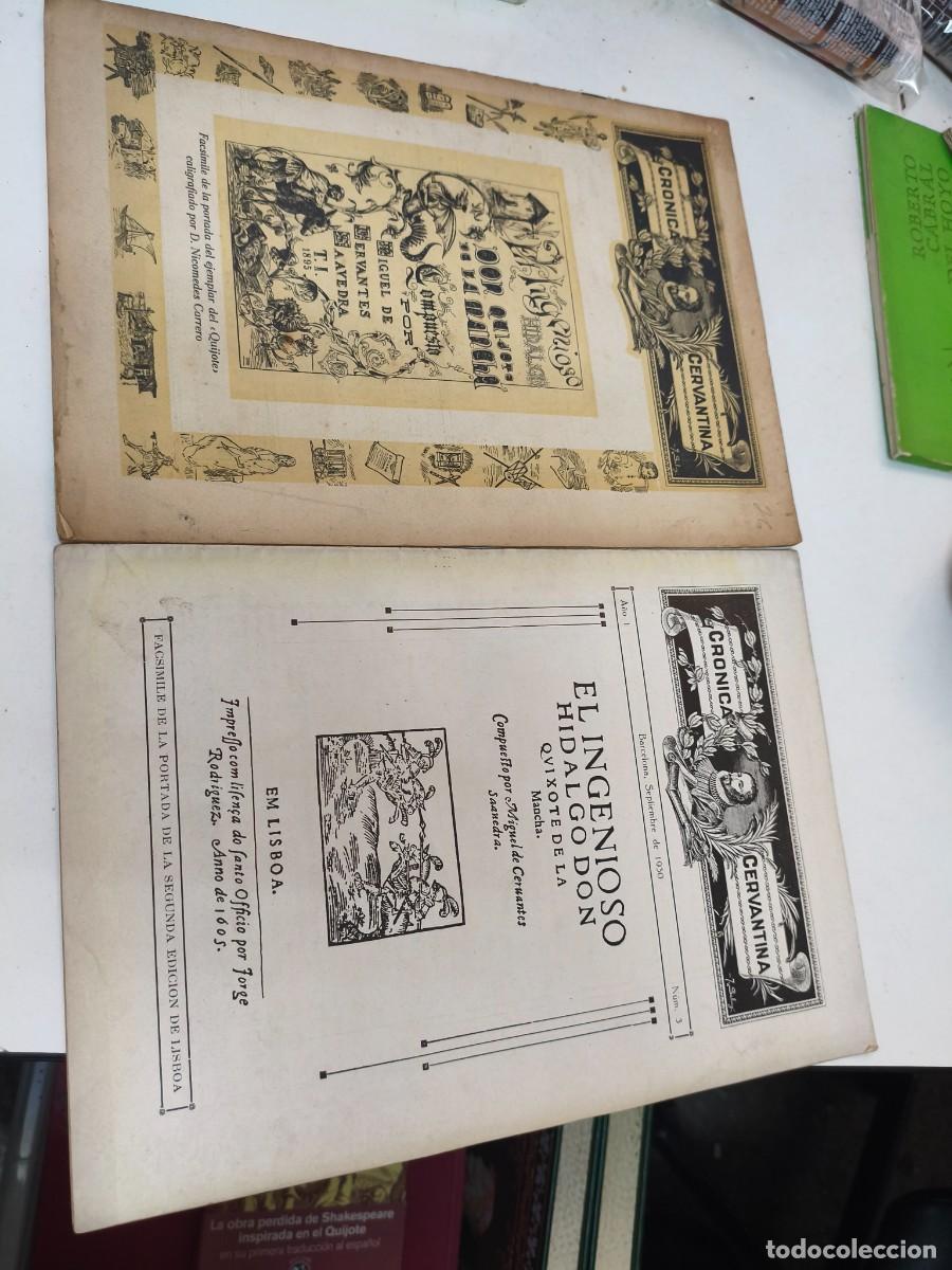 Coleccionismo de Revistas y Peri&oacute;dicos: CRONICA CERVANTINA - NUMERO 3 Y 35 A&Ntilde;O 1936 - DON QUIJOTE DE LA MANCHA - REVISTA