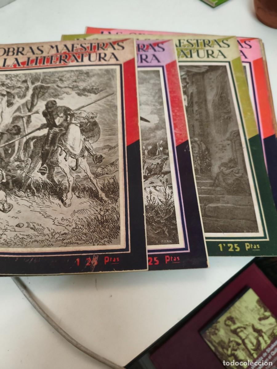 Coleccionismo de Revistas y Peri&oacute;dicos: 9 REVISTAS CERVANTES QUIJOTE Las Obras Maestras de la Literatura Editorial Segu&iacute;. Cervantes quijote