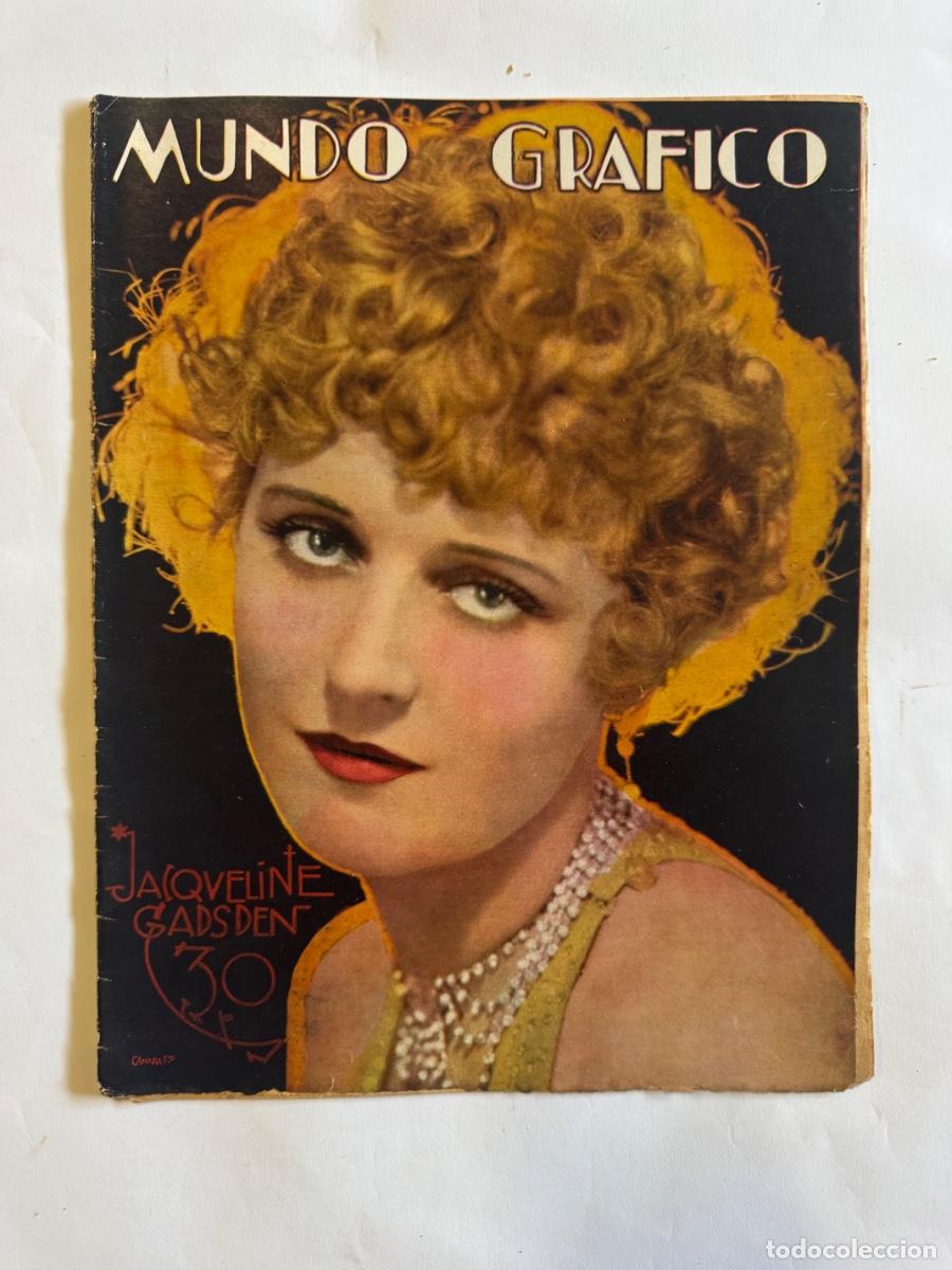 Coleccionismo de Revistas y Peri&oacute;dicos: Revista Mundo Grafico, A&ntilde;o 1929, Jacqueline Gadsen, Eibar, Malaga