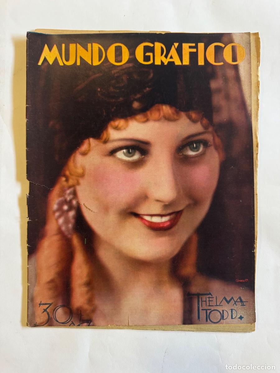 Coleccionismo de Revistas y Peri&oacute;dicos: Revista Mundo Grafico, A&ntilde;o 1929, Thelma Thodd, Barcelona, Murcia