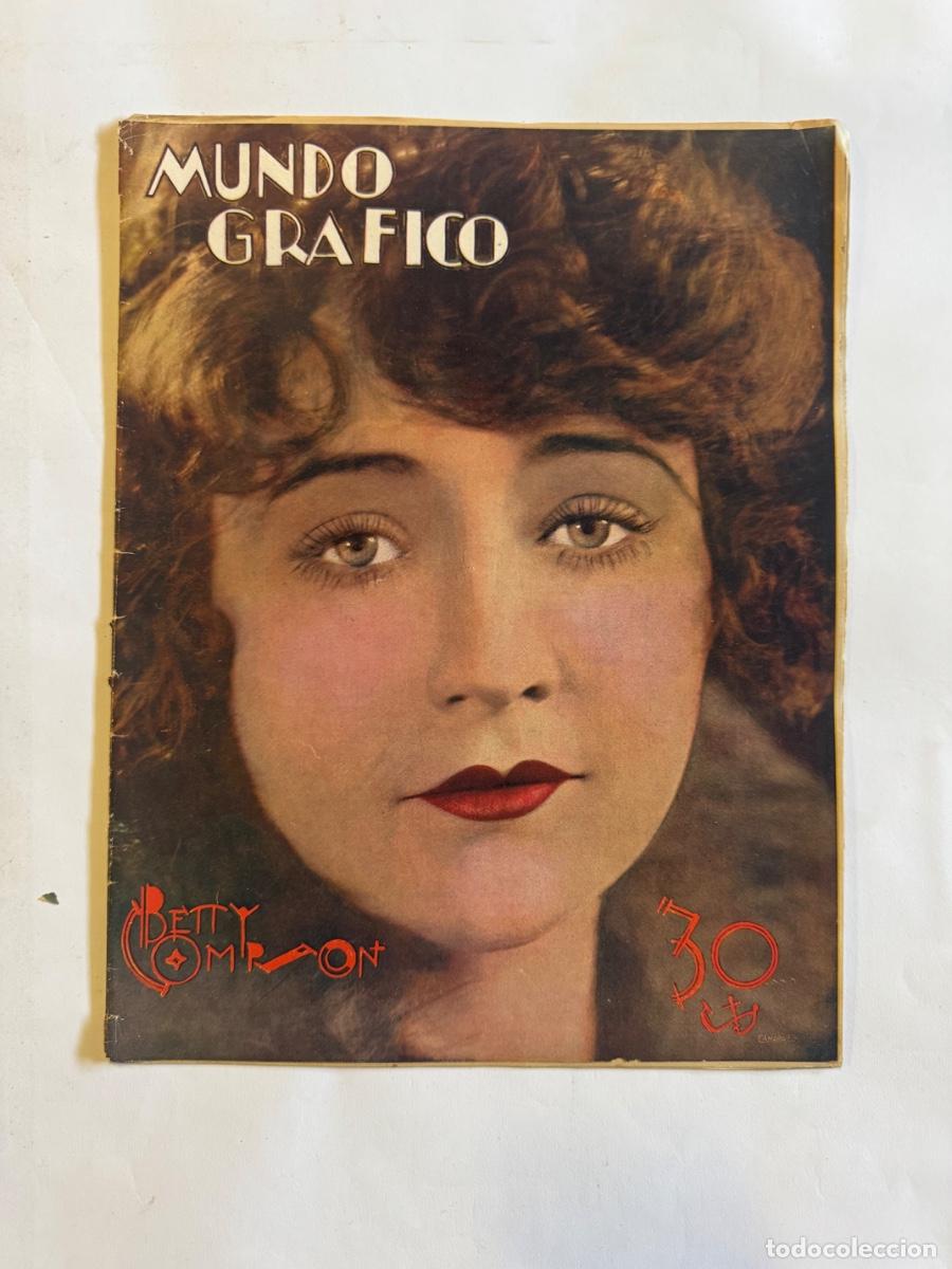 Coleccionismo de Revistas y Peri&oacute;dicos: Revista Mundo Grafico, A&ntilde;o 1929, Betty Compson, Barcelona, Sevilla