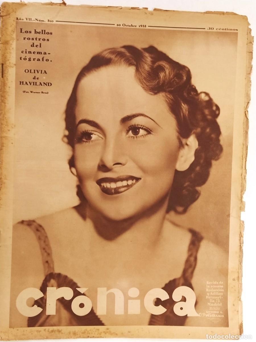 Coleccionismo de Revistas y Peri&oacute;dicos: CRONICA-A&Ntilde;O 1935-ADDIS ADEBA-ENRIQUE R. LARRETA-ANTO&Ntilde;ITA ARQUES-MERCEDES BENZ-PARCHIS-LULA DE LARA
