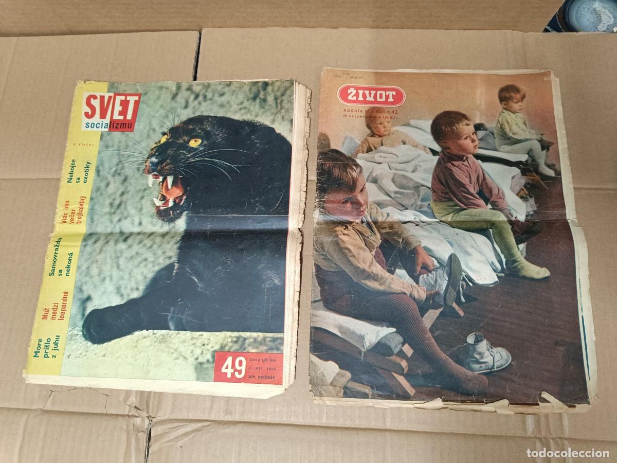 Sammeln von Zeitschriften und Zeitungen: LOTE 2 ANTIGUAS REVISTAS CHECOSLOVACAS, ZIVOT DE 1956, SVET DE 1964, CESKOSLOVENSKO -P15