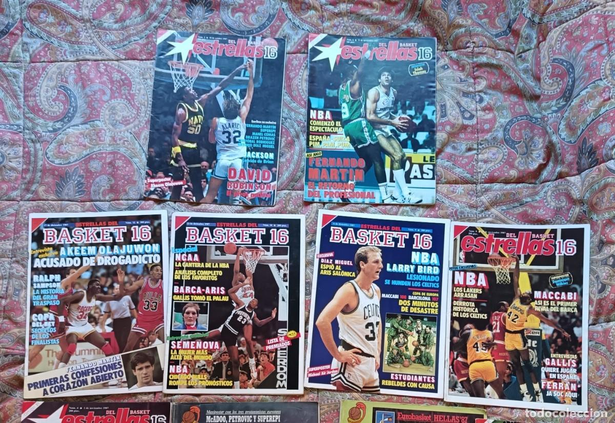 Coleccionismo de Revistas y Peri&oacute;dicos: LOTE REVISTA ESTRELLAS DEL BASKET 16 A&Ntilde;O 1987