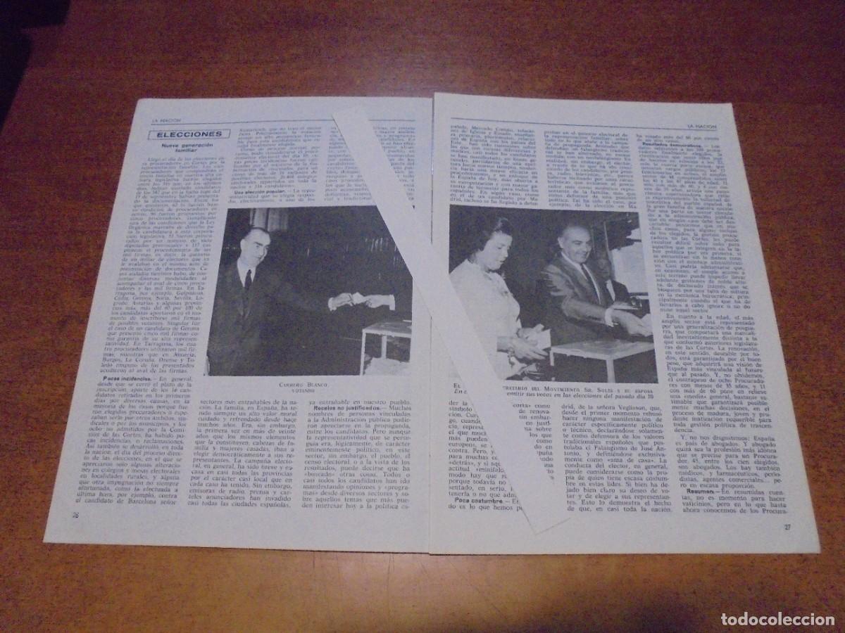 Coleccionismo de Revistas y Peri&oacute;dicos: RETAL 1967: ELECCIONES PROCURADORES EN CORTES. CARRERO. SOLIS. PRINCIPES / PREMIO LARA / CARABANCHEL