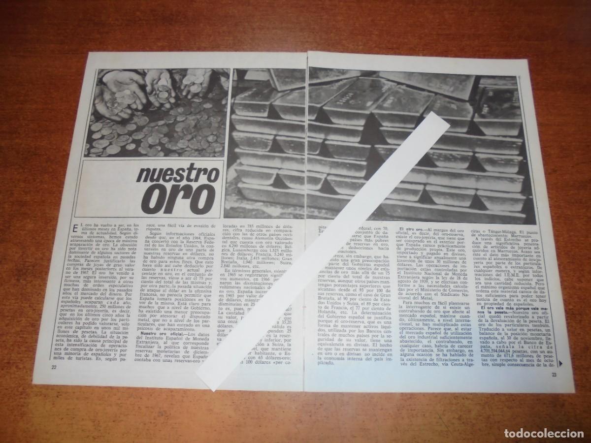 Coleccionismo de Revistas y Peri&oacute;dicos: RETAL 1968: NUESTRO ORO. OBSESI&Oacute;N POR INVERTIR EN ORO. ACAPARAMIENTO DE ORO. ORO EMIGRADO.