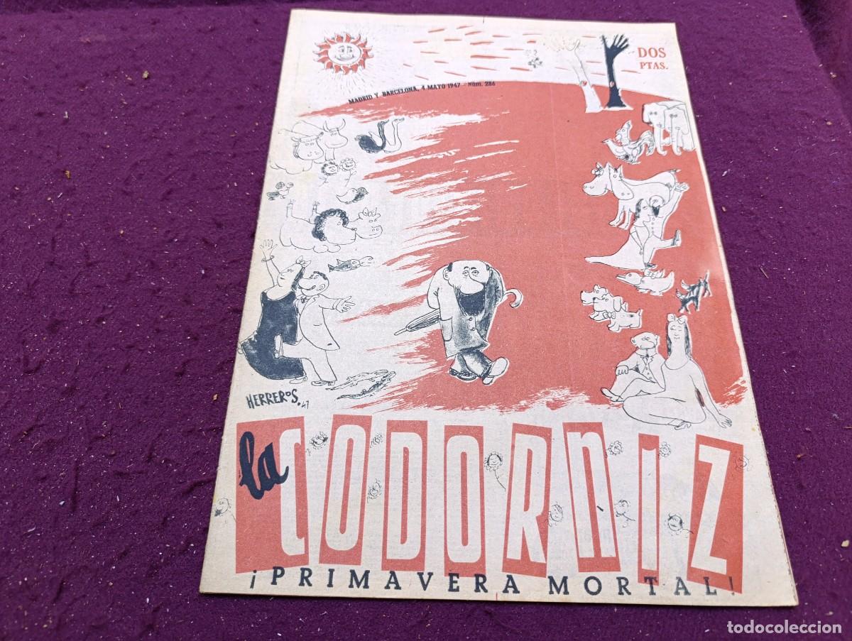 Collezionismo di Riviste e Giornali: Revista La Codorniz, Primavera Mortal, 1947, unos 38 x 28 cms.