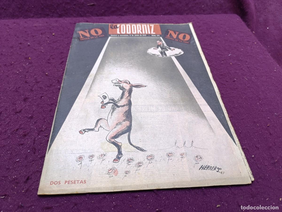 Colecionismo de Revistas e Jornais: Revista La Codorniz, No Cr&iacute;tica de la Vida, 1947, unos 38 x 28 cms.