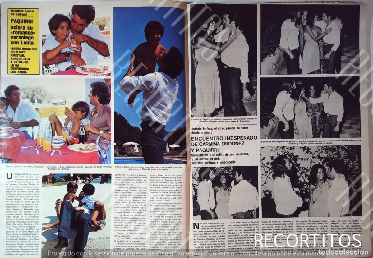 Colecionismo de Revistas e Jornais: PAQUIRRI CARMINA ORDO&Ntilde;EZ FRANCISCO RIVERA RIBERA CAYETANO