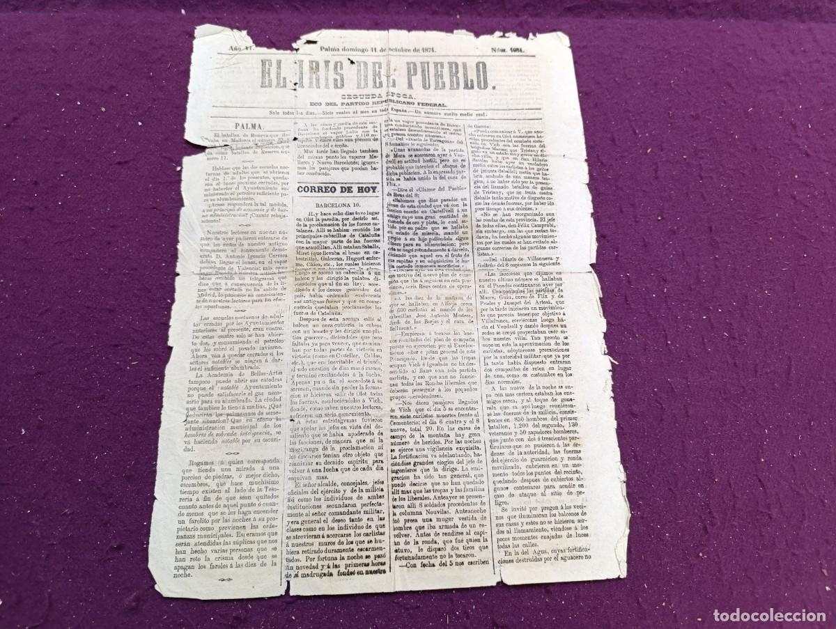Collection Magazines and Newspapers: 1874, El Iris del Pueblo, Partido Republicano Federal