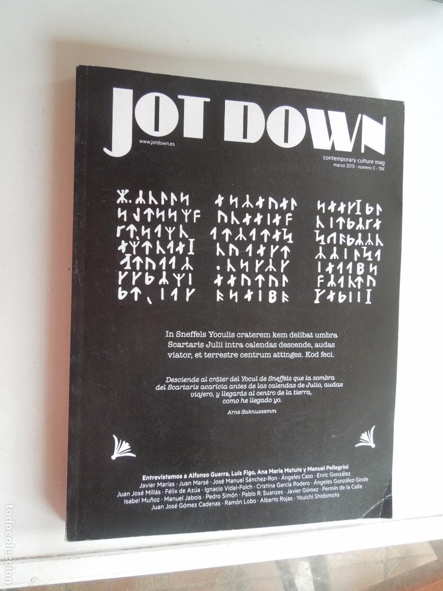 Coleccionismo de Revistas y Peri&oacute;dicos: JOT DOWN N&ordm; 3 -CONTEMPORANY CULTURE MAGAZINE- MARZO 2013