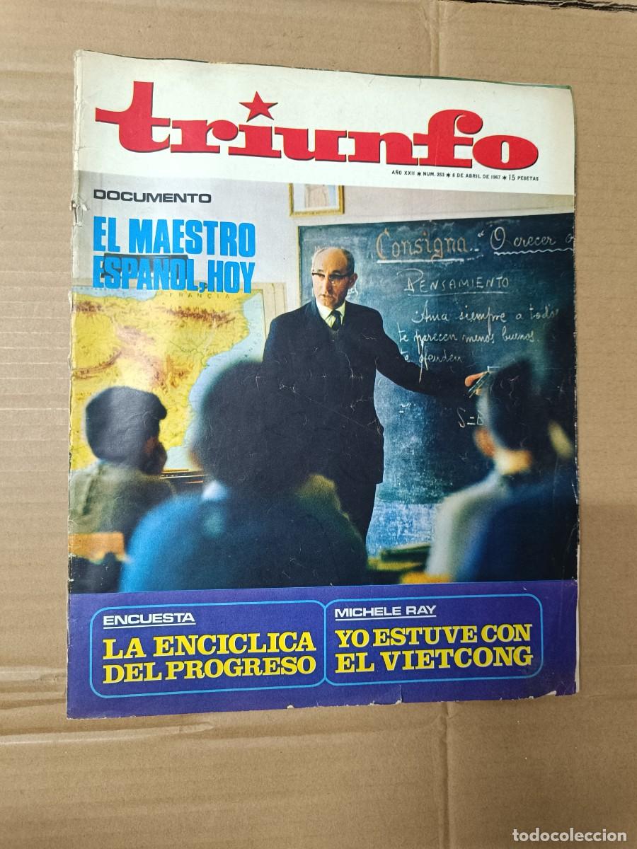 Coleccionismo de Revistas y Peri&oacute;dicos: ANTIGUA REVISTA POLITICA CULTURAL TRIUNFO, 1967, OPOSICION IZQUIERDA ANTI FRANCO -P15
