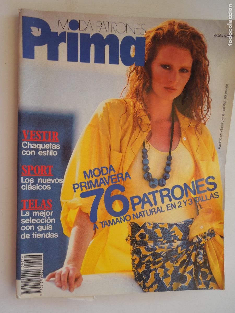 Coleccionismo de Revistas y Peri&oacute;dicos: PRIMA REVISTA N&ordm; 46 - MODAPRIMAVERA - CON PATRONES