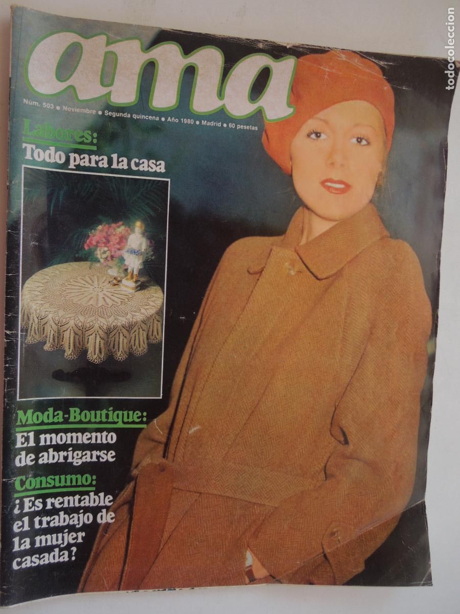 Collezionismo di Riviste e Giornali: AMA N&ordm; 503 REVISTA DE LABORES -1980- CON PATRONES DE REGALO