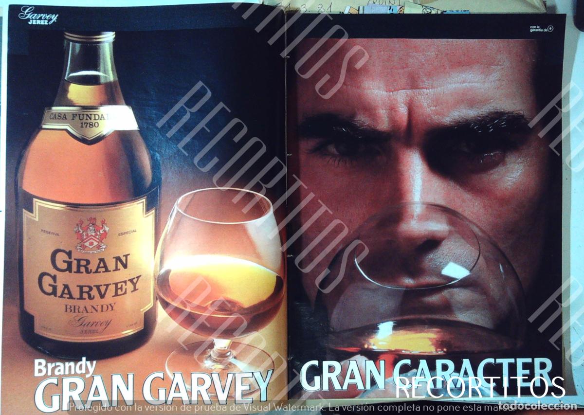 Colecionismo de Revistas e Jornais: GRAN GARVEY BRANDY COGNAC ANUNCIO PUBLICIDAD