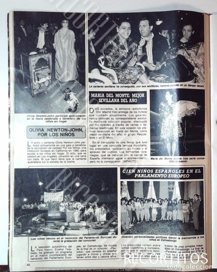 Coleccionismo de Revistas y Peri&oacute;dicos: OLIVIA NEWTON JOHN MARIA DEL MONTE