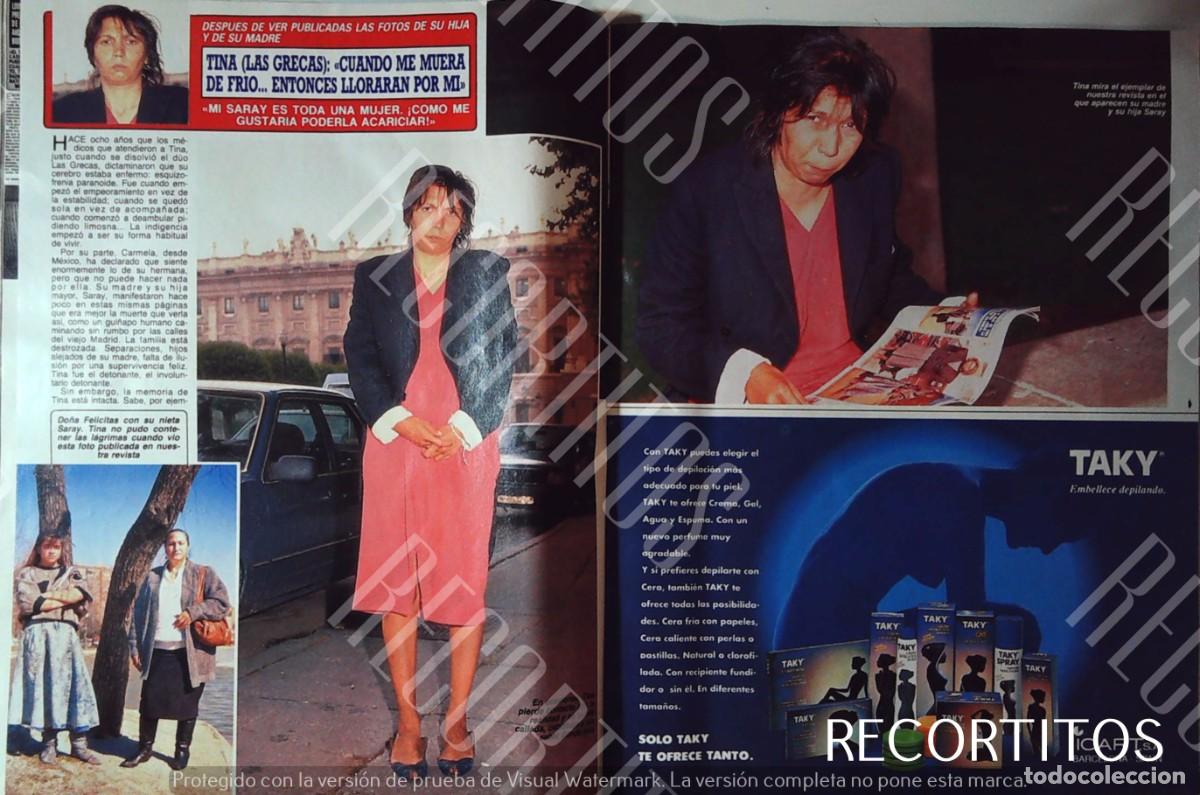 Coleccionismo de Revistas y Peri&oacute;dicos: TINA DE LAS GRECAS EN LA CALLE FELICITAS SARAY