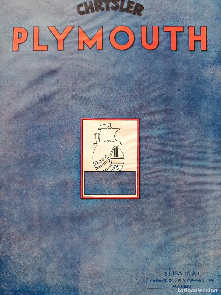 Coleccionismo de Revistas y Peri&oacute;dicos: 1929 Plymouth Chrysler Automovil Hoja Publicidad revista original antigua Azul