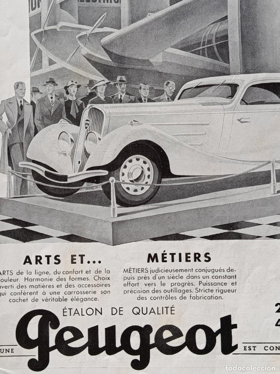 Coleccionismo de Revistas y Peri&oacute;dicos: 1941 Peugeot 201 301 401 601 Francia Automoviles. Publicidad revista francesa original antigua