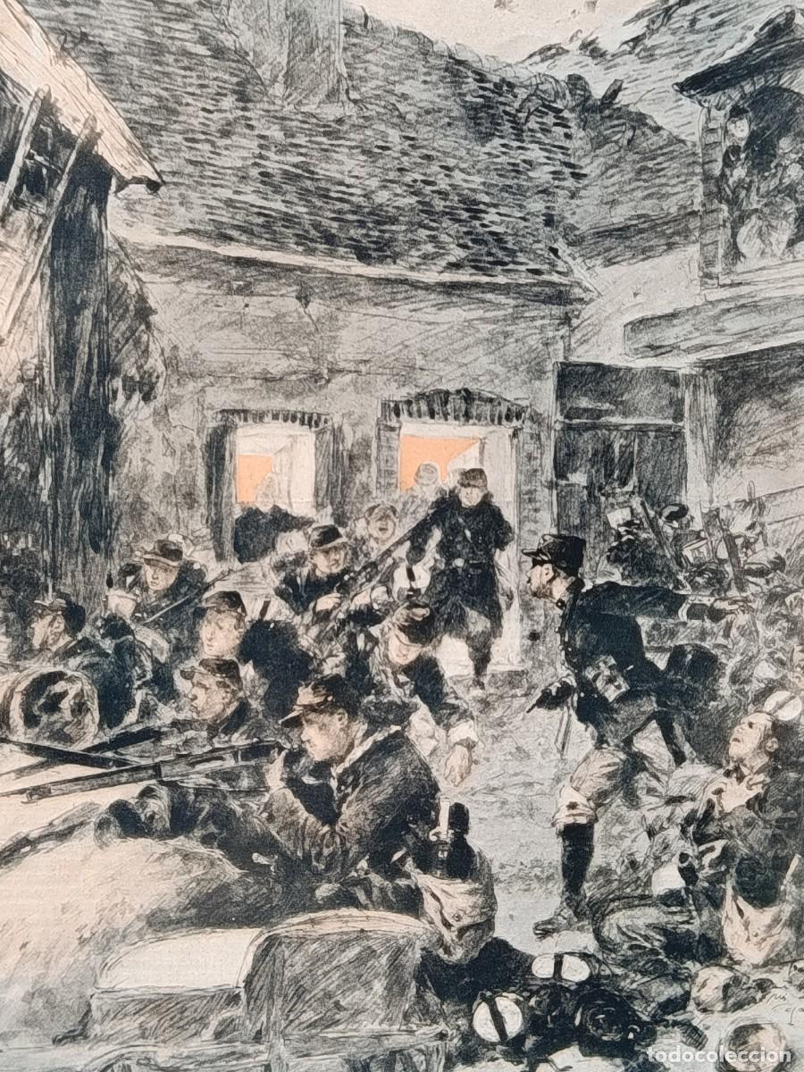 Coleccionismo de Revistas y Peri&oacute;dicos: 1915 WW1 Primera Guerra Mundial Alemanes sobre Paris Militar Batalla. Hoja revista original