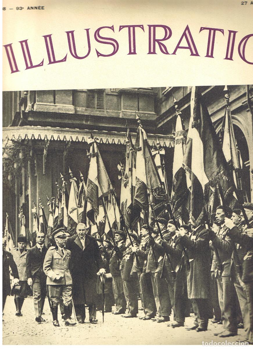 Sammeln von Zeitschriften und Zeitungen: REVISTA L&acute;ILLUSTRATION 27 ABRIL 1935 - ANCIANOS COMBATIENTES FRANCESES EN ITALIA, FOTOS