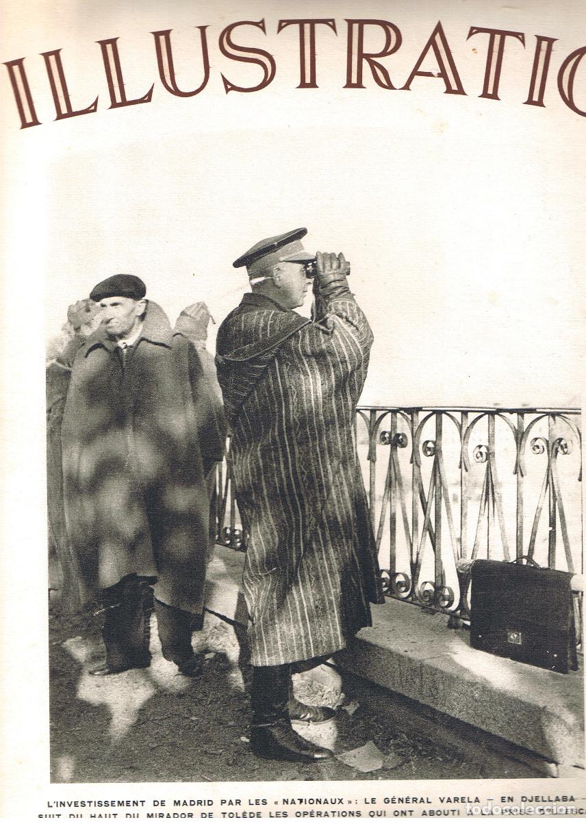 Sammeln von Zeitschriften und Zeitungen: REVISTA L&acute;ILLUSTRATION 1936 - GUERRA CIVIL EL GENERAL VARELA MIRADOR DE TOLEDO, FOTOS
