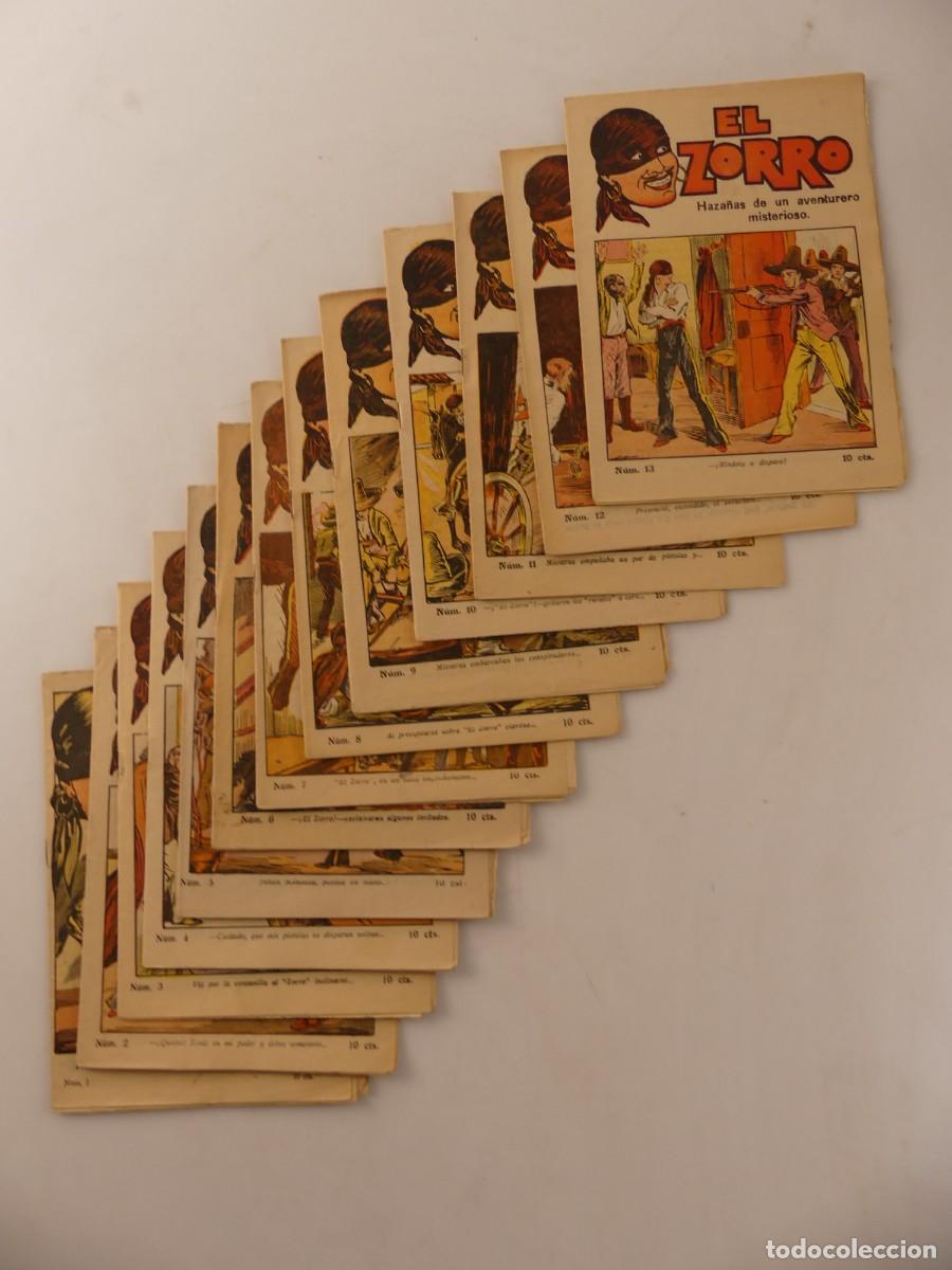 Coleccionismo de Revistas y Peri&oacute;dicos: COLECCION LOTE DE 13 NUMEOS DE EL ZORRO NUMEROS DE 1 HASTA 13