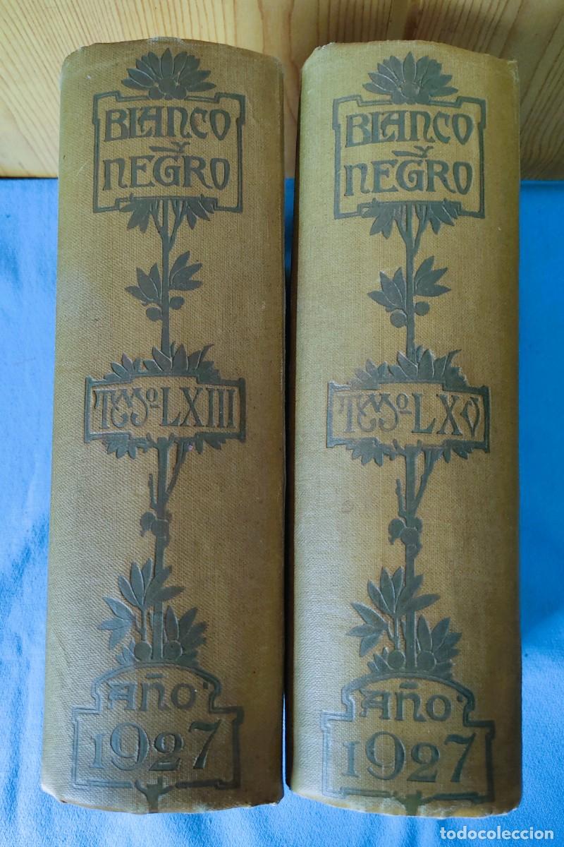 Coleccionismo de Revistas y Peri&oacute;dicos: 2 TOMOS ENCUADERNADOS DE LA REVISTA BLANCO Y NEGRO A&Ntilde;O 1927