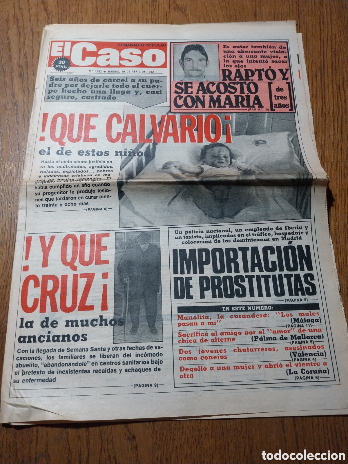 Coleccionismo de Revistas y Peri&oacute;dicos: EL CASO 1982 ALCAL&Aacute; DE HENARES GUADALAJARA CORU&Ntilde;A.NI&Ntilde;OS Y ANCIANOS MALTRATADOS. M&Aacute;LAGA CURANDERA