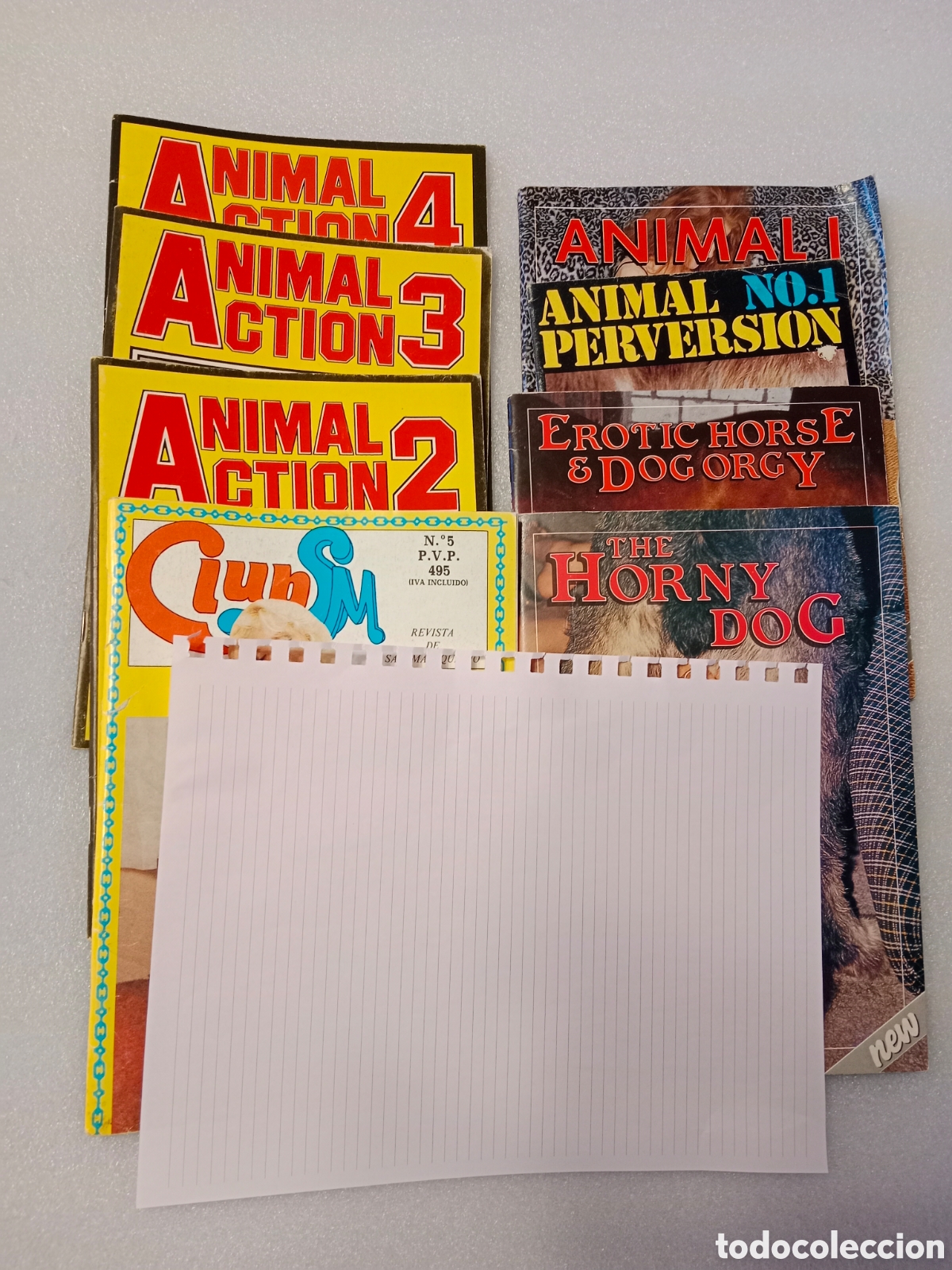 Colecionismo de Revistas e Jornais: Pack mayores 18 animal action erotic horse animal perversion horny dog club sm sado zoofilia