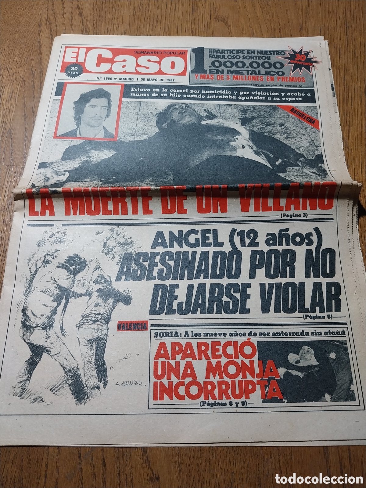 Coleccionismo de Revistas y Peri&oacute;dicos: EL CASO 1982 MOMIA INCORRUPTA SORIA.