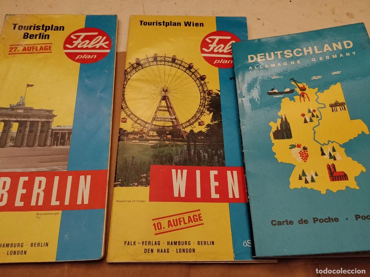 Coleccionismo de Revistas y Peri&oacute;dicos: 3 MAPAS TURISMO ALEMANIA