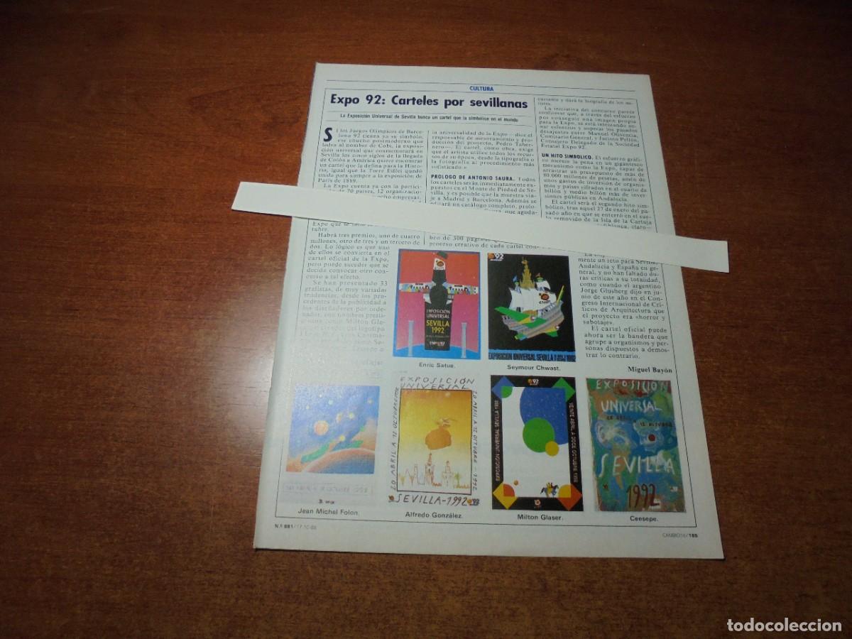 Coleccionismo de Revistas y Peri&oacute;dicos: RETAL 1988: CARTELES PARA EXPO SEVILLA 92. PUBLICIDAD VOLKSWAGEN JETTA. AUTOCONTROL DE LA PUBLICIDAD