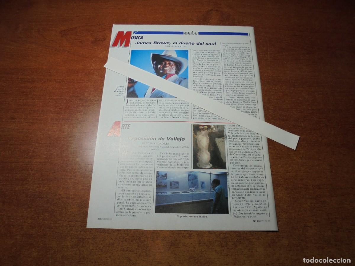 Coleccionismo de Revistas y Peri&oacute;dicos: RETAL 1988: JAMES BROWN / EXPOSICI&Oacute;N C&Eacute;SAR VALLEJO BIBLIOTECA NACIONAL OCTUBRE 88.