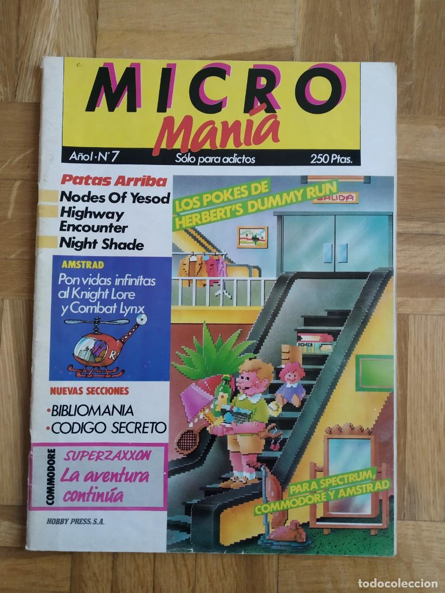 Coleccionismo de Revistas y Peri&oacute;dicos: REVISTA MICRO MANIA N&ordm; 7 PRIMERA &Eacute;POCA 1985 MICROMANIA SPECTRUM COMMODORE AMSTRAD POKES HERBERT`S