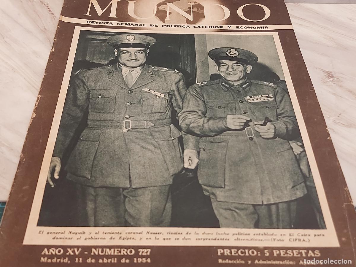 Coleccionismo de Revistas y Peri&oacute;dicos: REVISTA MUNDO / 727 / POL&Iacute;TICA EXTERIOR Y ECONOM&Iacute;A / ABRIL DE 1954 / BUEN ESTADO