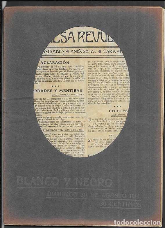 Coleccionismo de Revistas y Peri&oacute;dicos: Blanco y Negro. Revista Ilustrada . A&ntilde;o 24 N&ordm;-1215 30 Agosto 1914