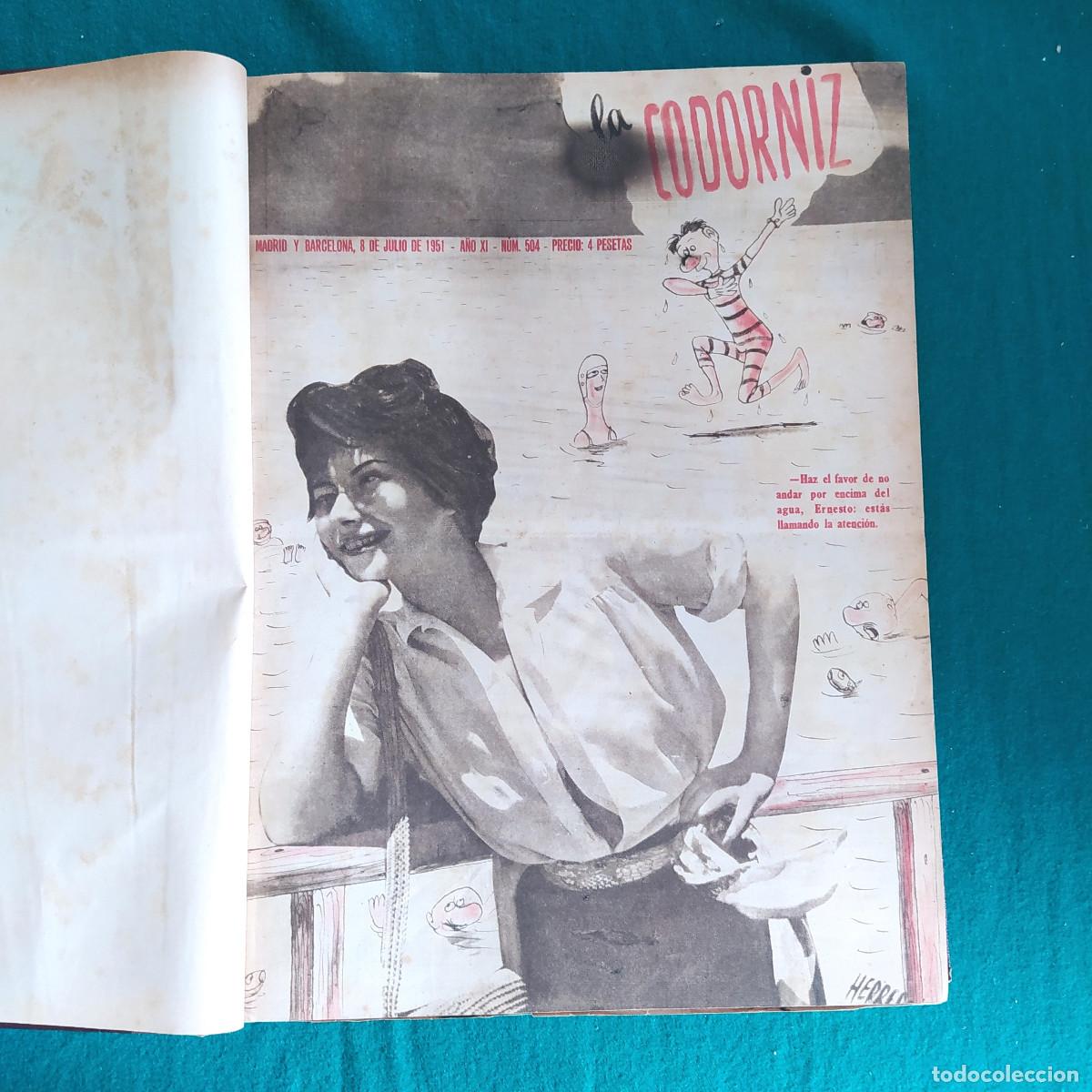 Sammeln von Zeitschriften und Zeitungen: TOMO LA CODORNIZ A&Ntilde;OS 1951- 52 504 al 534 30 numeros
