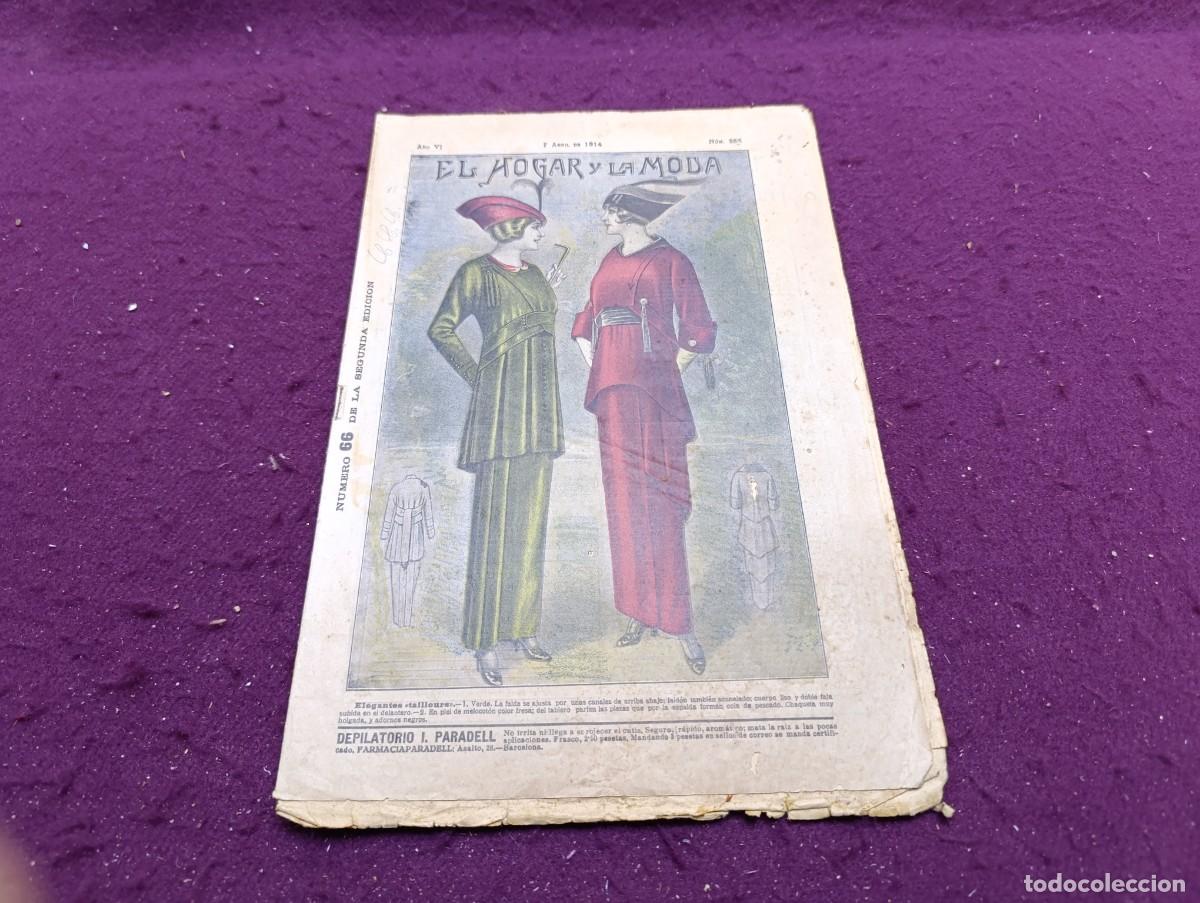 Sammeln von Zeitschriften und Zeitungen: 1914, Antigua Revista, El Hogar y la Moda, n&ordm; 233, unos 31 x 21 cms.