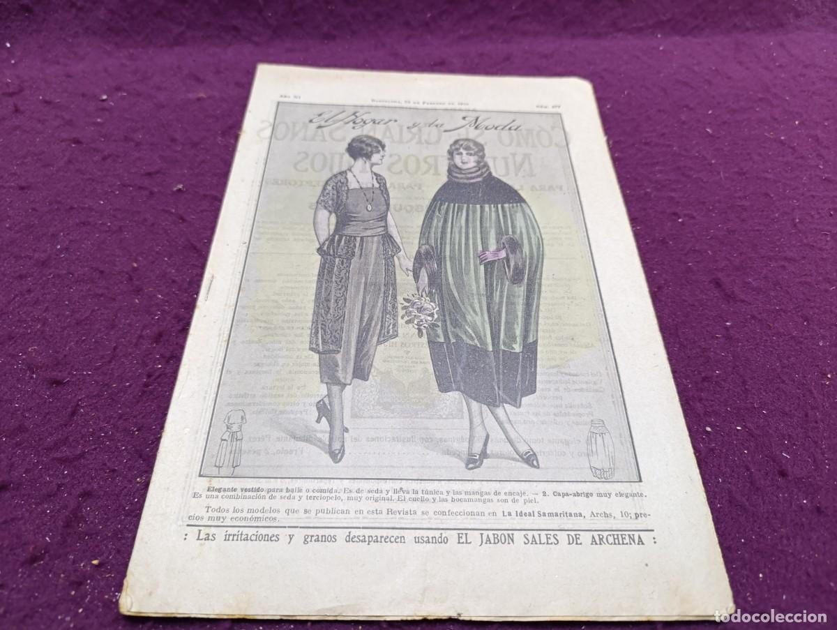 Sammeln von Zeitschriften und Zeitungen: 1920, Antigua Revista, El Hogar y la Moda, n&ordm; 477, unos 31 x 21 cms.