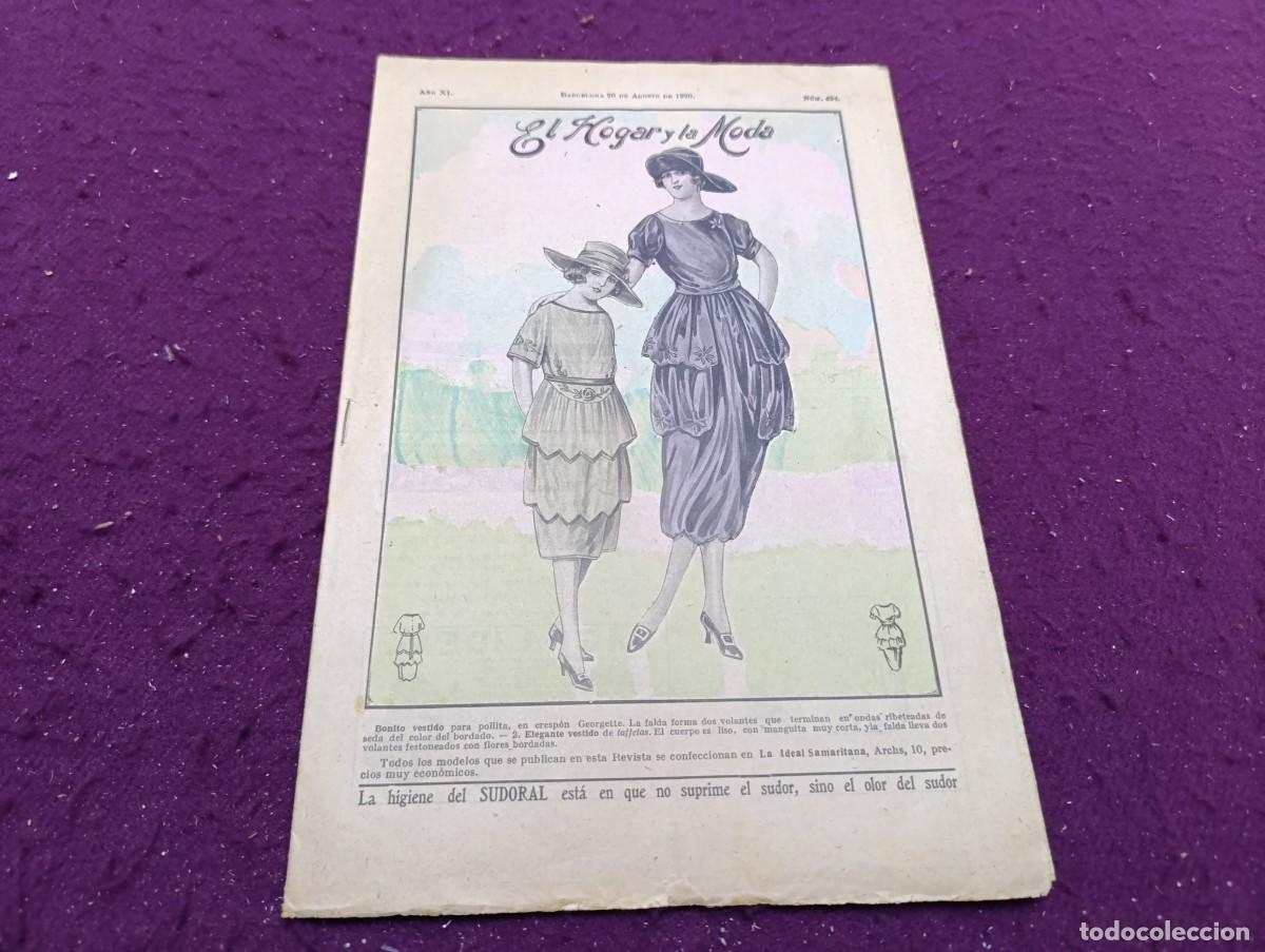 Sammeln von Zeitschriften und Zeitungen: 1920, Antigua Revista, El Hogar y la Moda, n&ordm; 494, unos 31 x 21 cms.