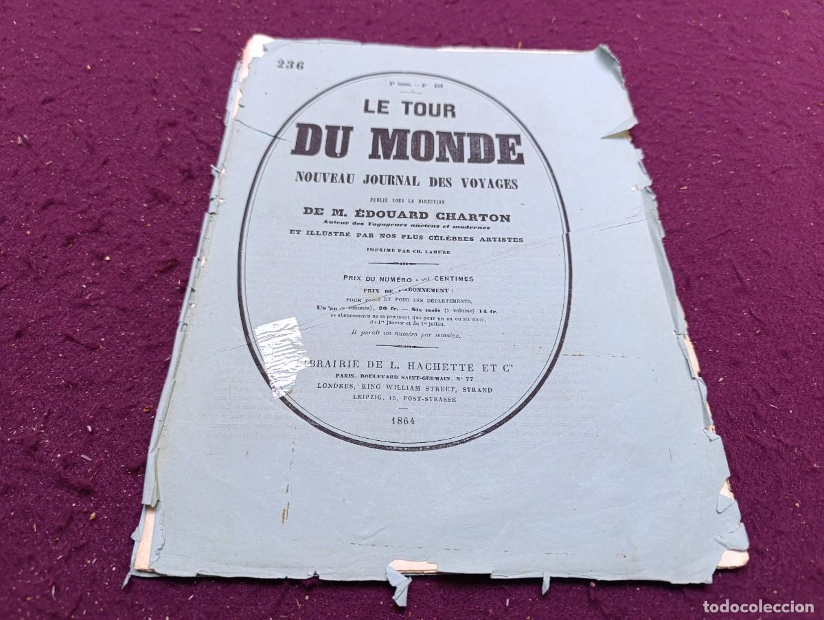 Collectionnisme de Revues et Journaux: 1864, Antigua Revista o fasc&iacute;culo, Le Tour Du Monde, con 11 grabados